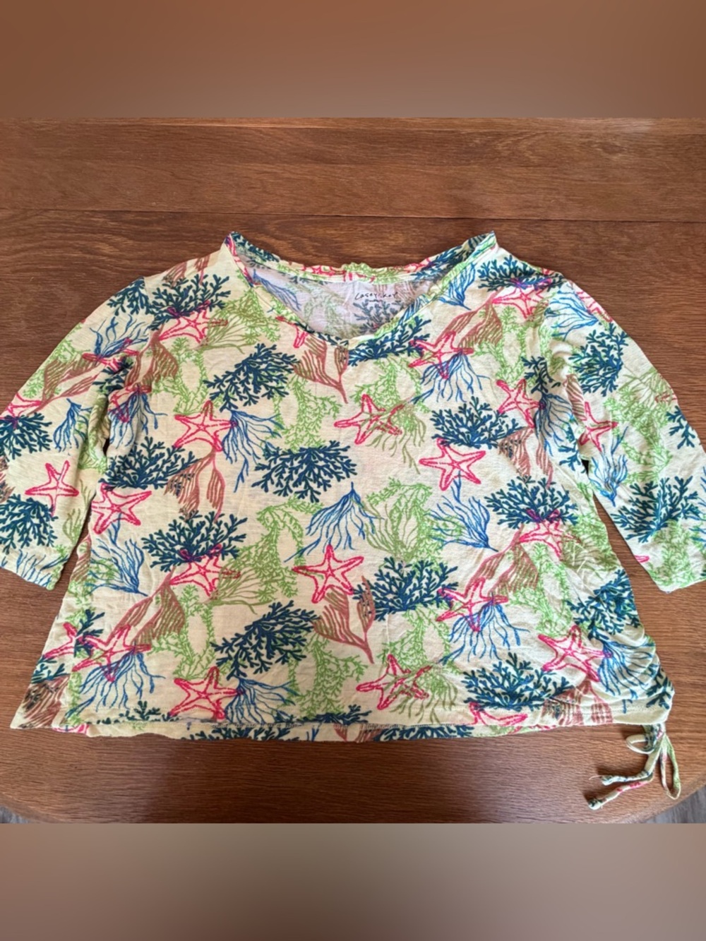 Women’s Sea Life Print Top - Multicolor